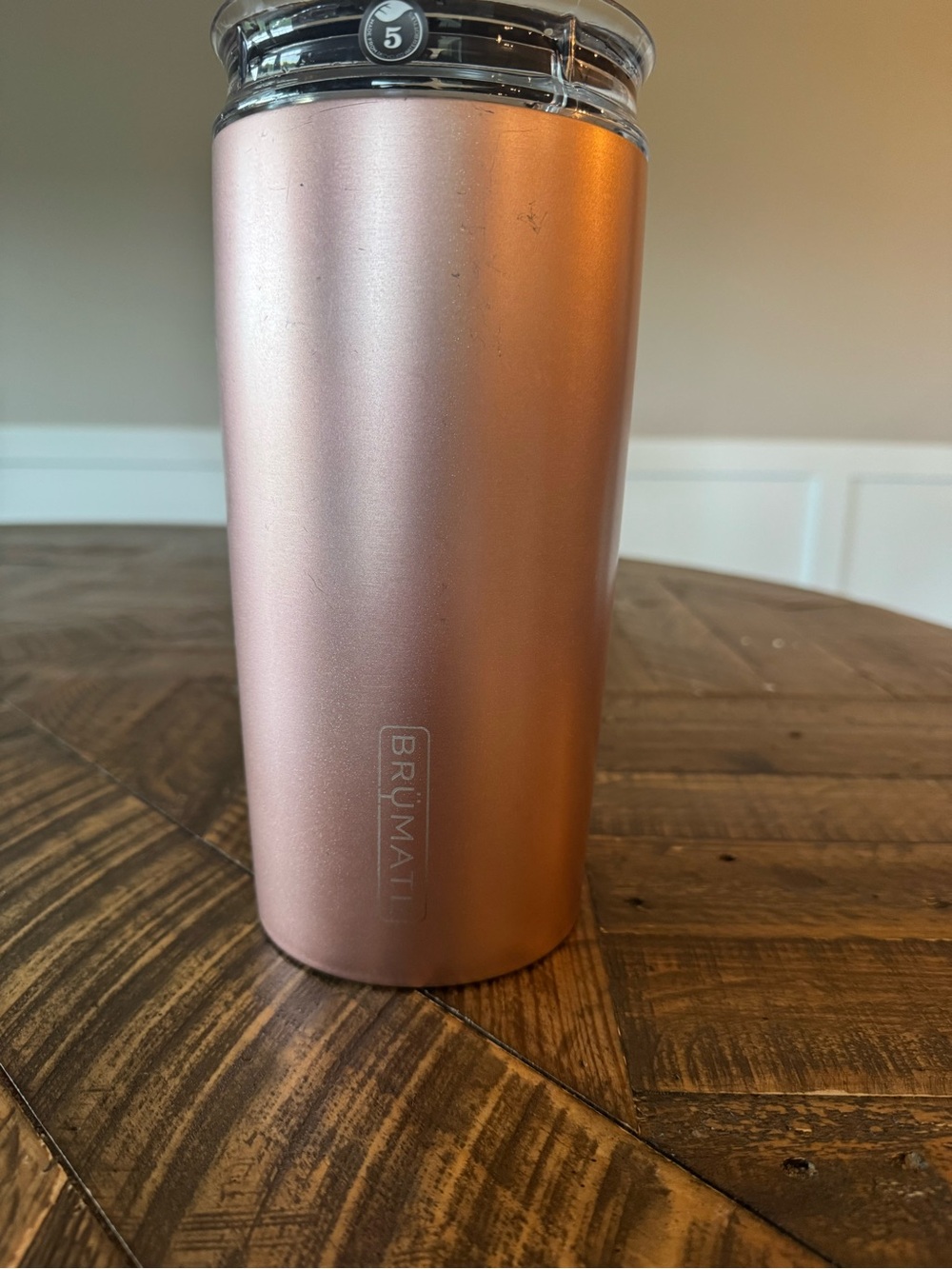 BrüMate Togosa Insulated Wine & Champagne Bottle Chiller-Rose Gold